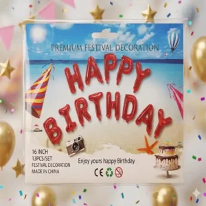Happy Birthday Foil Balloon Set
