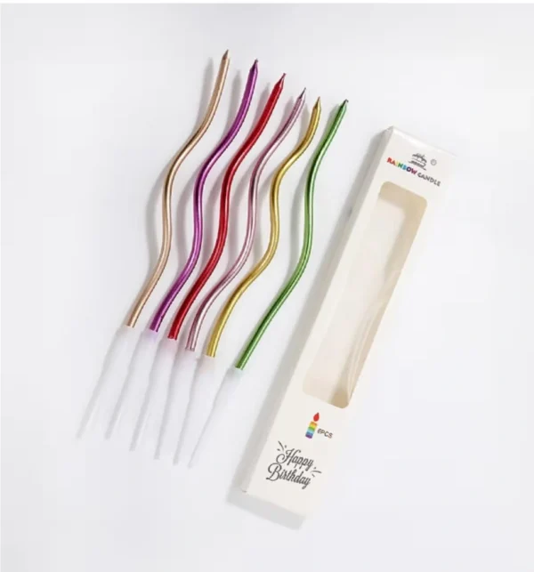 Premium Birthday Candle 6 Piece – জন্মদিনের কেক সাজানোর প্রিমিয়াম ক্যান্ডেল সেট