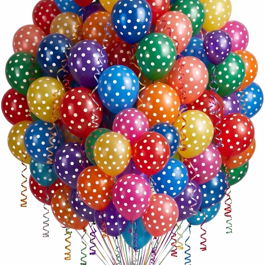 Bunch of dot balloons