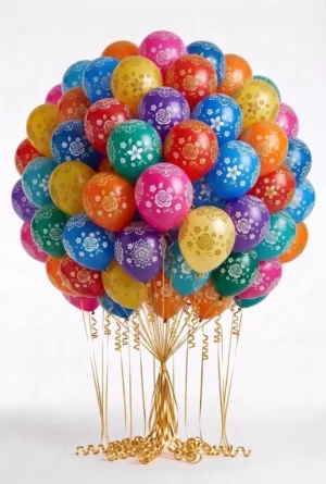 Floral Print Balloons( ফুলের ছাপা বেলুন )