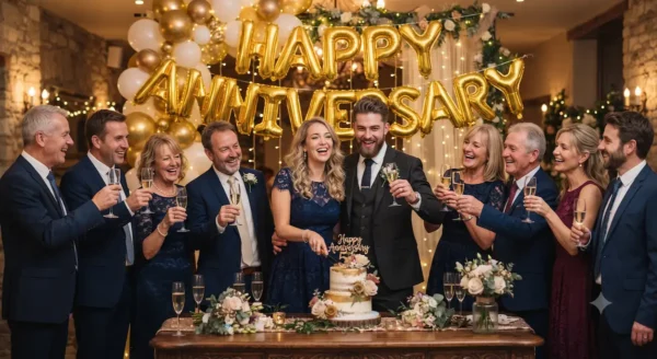 Happy Anniversary Foil Balloon
