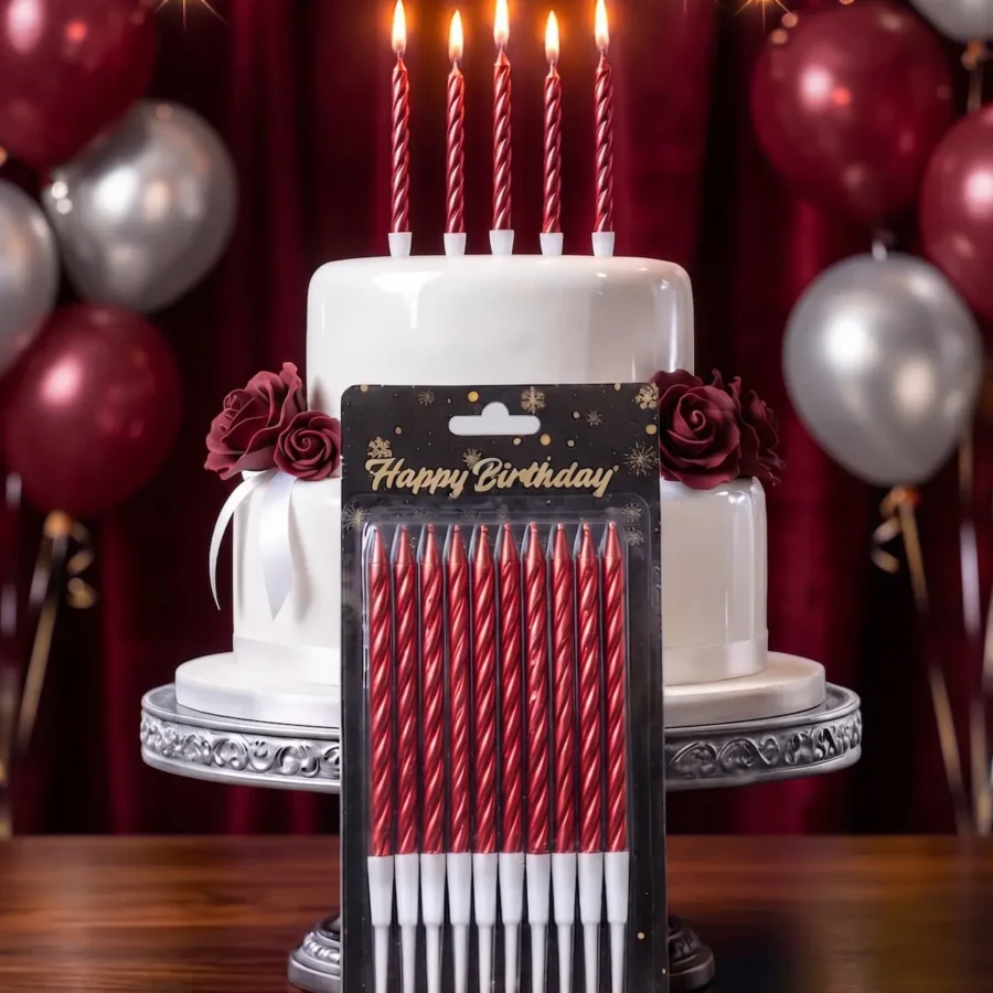 Icecream candle Red
