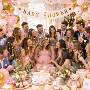Baby Shower Card Banner