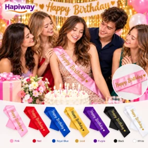 Happy Birthday Party Sash