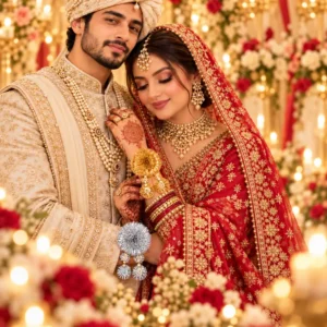Bride and Groom Rakhi Set